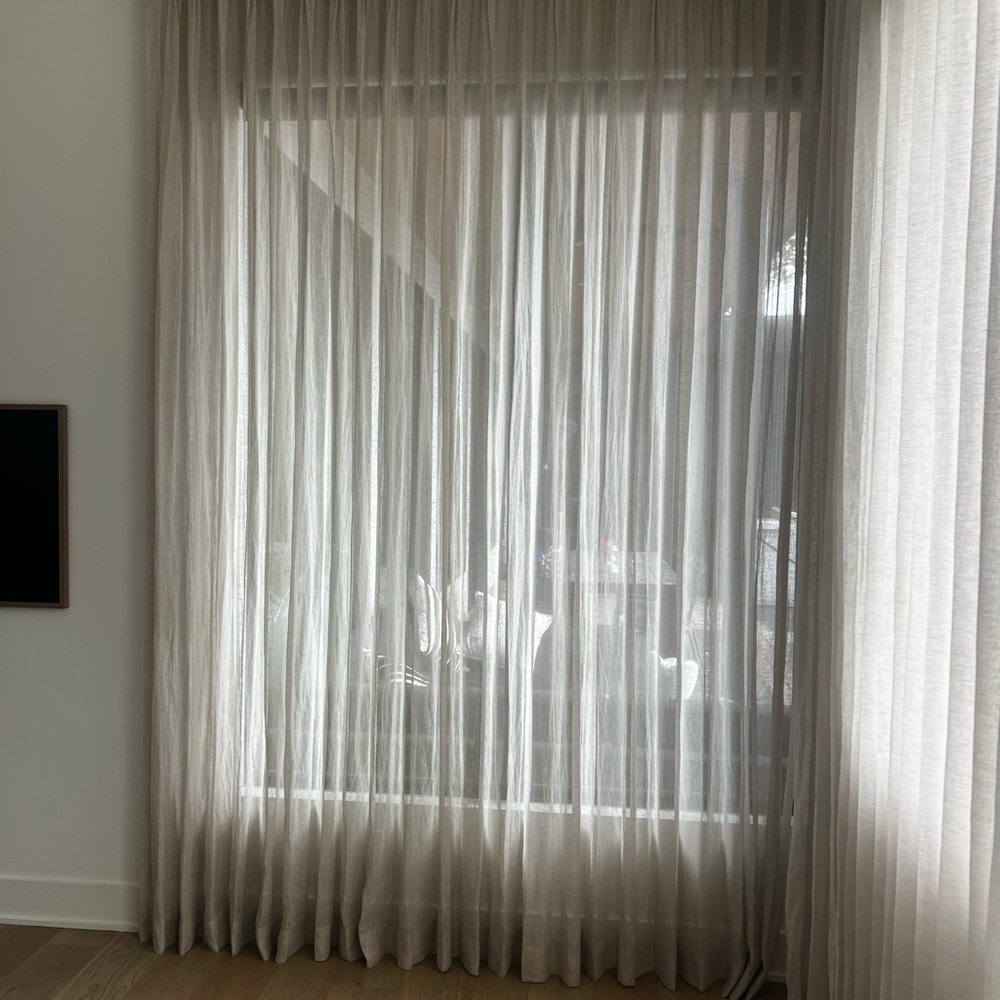 Linen fabric panels. Make an offer. 118.25 long. One is 55 wide, one 110.